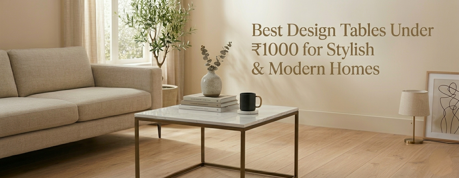 Best Design Tables Under ₹1000 for Stylish & Modern Homes