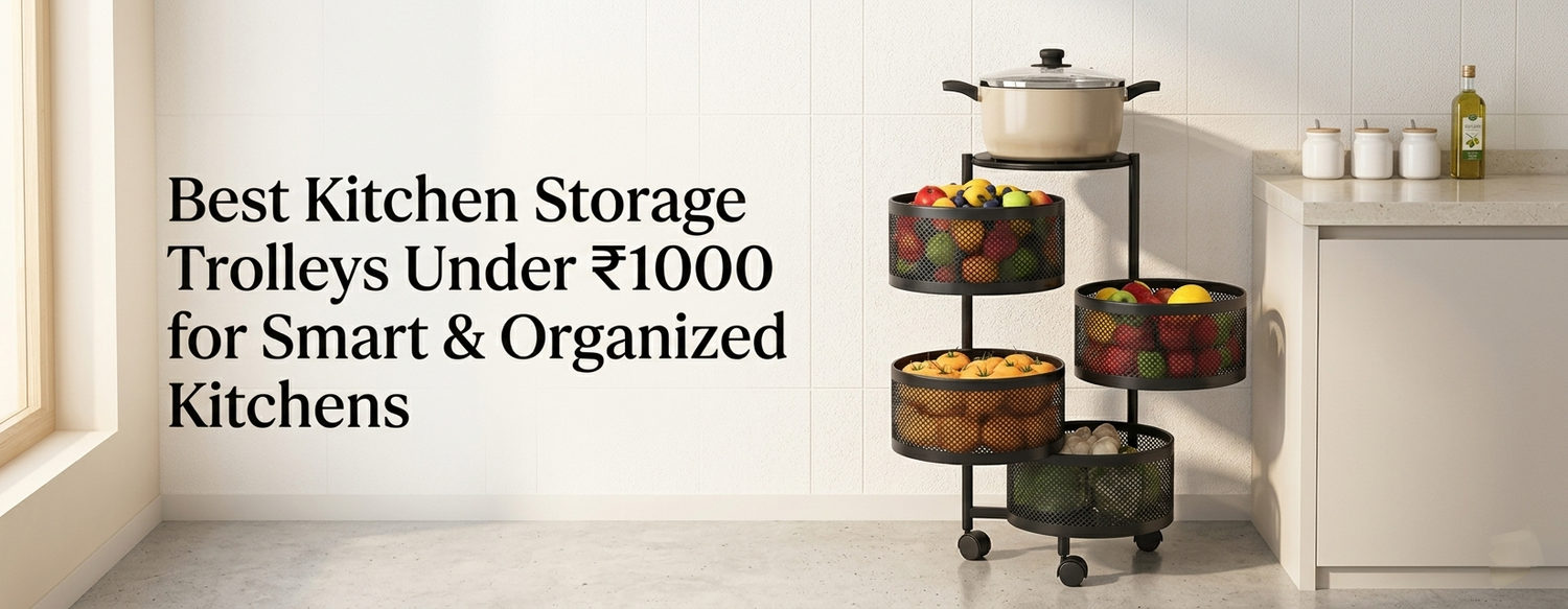 Best Kitchen Storage Trolleys Under ₹1000 for Smart & Organized Kitchens