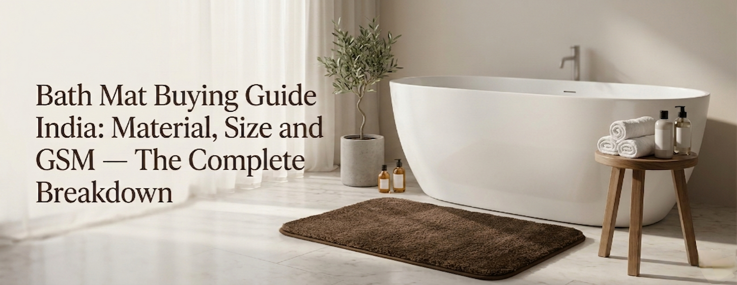 Bath Mat Buying Guide India: Material, Size and GSM —  The Complete Breakdown
