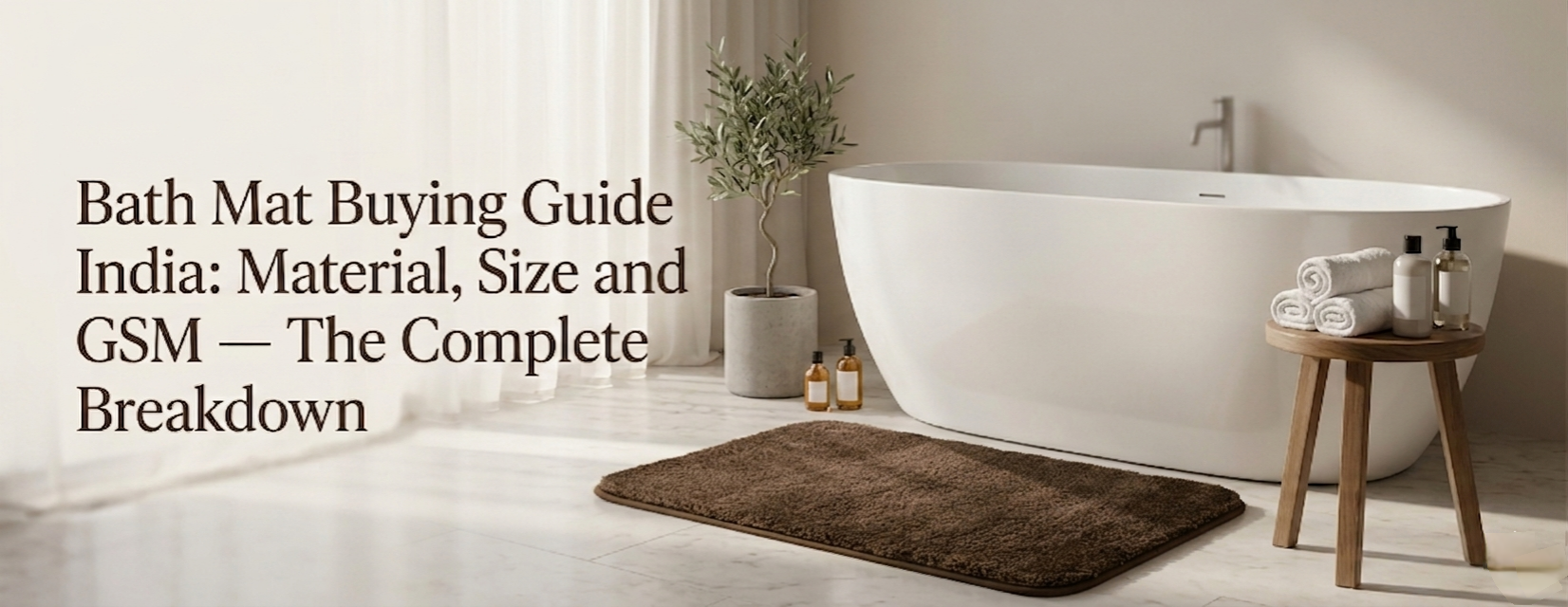 Bath Mat Buying Guide India: Material, Size and GSM —  The Complete Breakdown