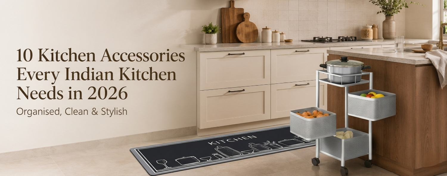 10 Kitchen Accessories Every Indian Kitchen Needs in 2026: Organised, Clean & Stylish