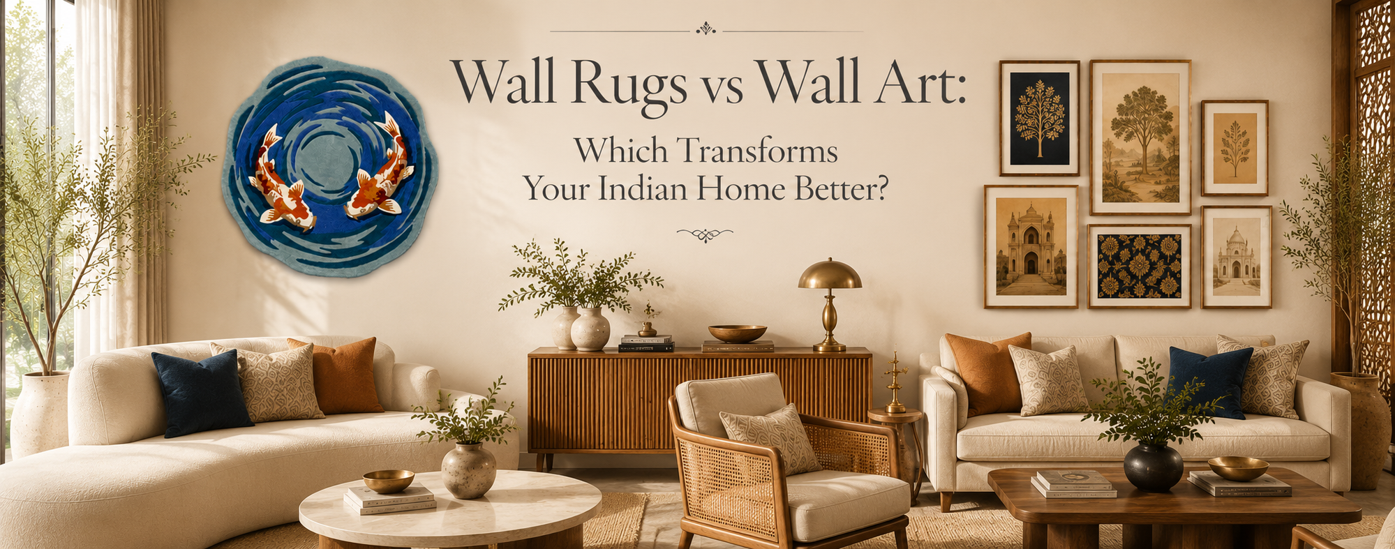 Wall Rugs vs Wall Art: Which Transforms Your Indian Home Better?
