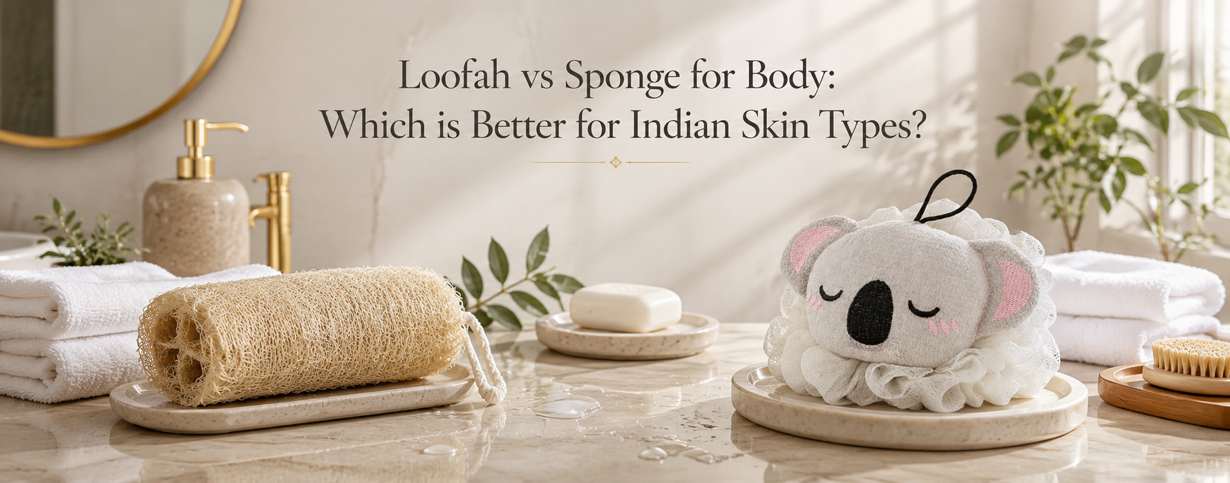 Loofah vs Sponge for Body: Which is Better for Indian Skin Types?