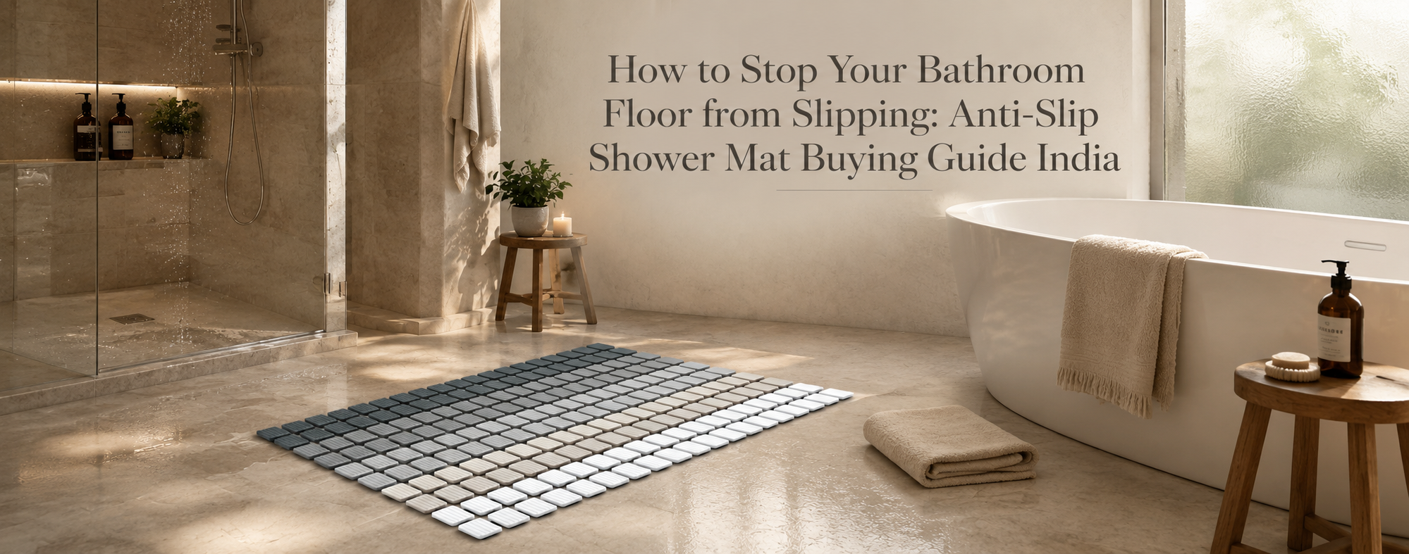 How to Stop Your Bathroom Floor from Slipping: Anti-Slip Shower Mat Buying Guide India