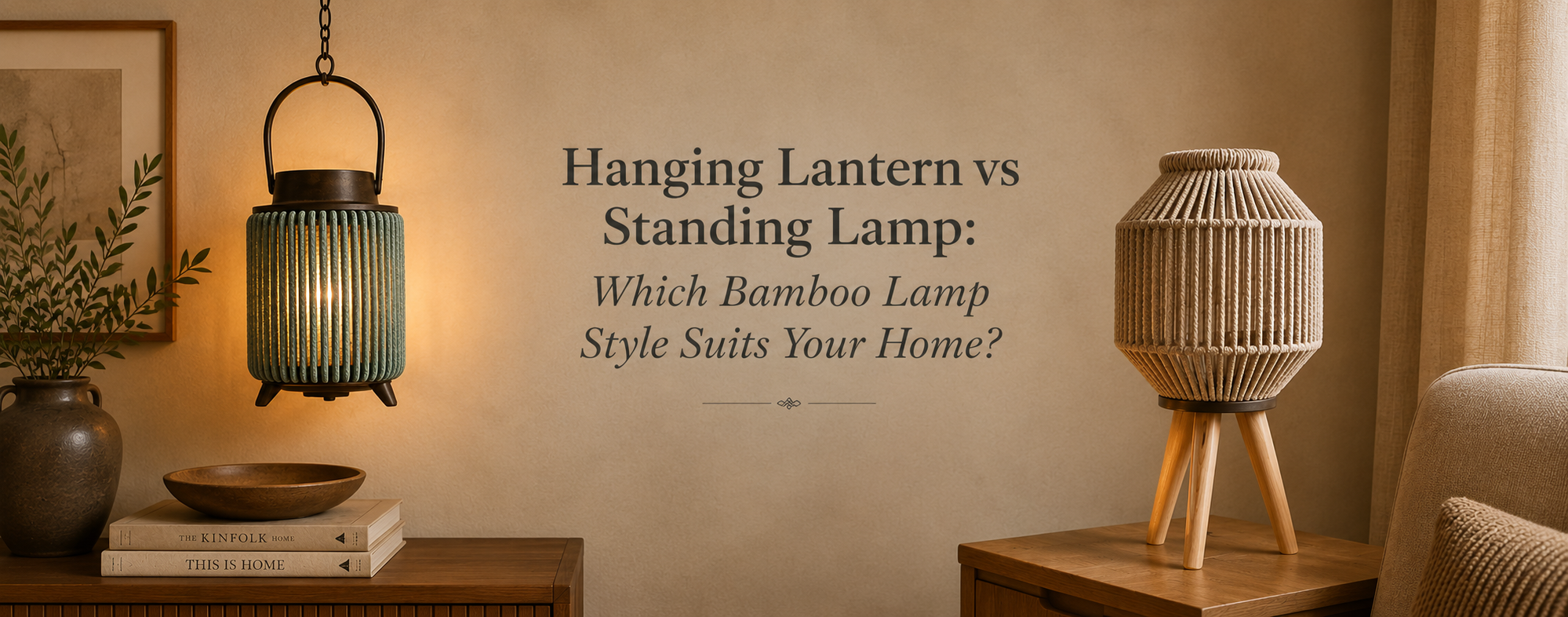 Hanging Lantern vs Standing Lamp: Which Bamboo Lamp Style Suits Your Home?