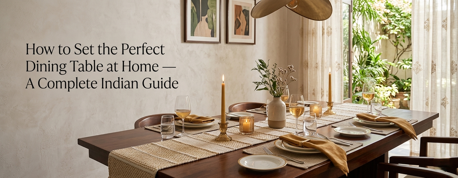 How to Set the Perfect Dining Table at Home: A Complete Indian Guide