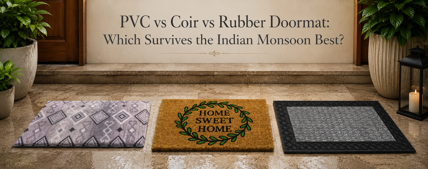 PVC vs Coir vs Rubber Doormat: Which Survives the Indian Monsoon Best?