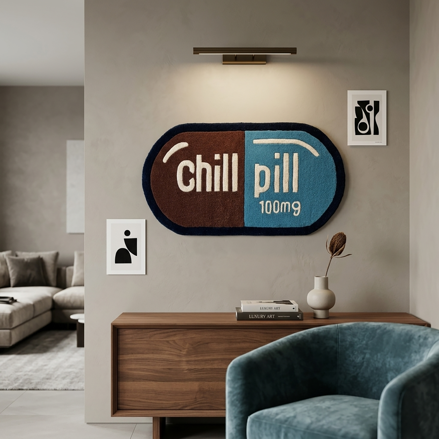 Chill Mode Wool Rug for Floor and Wall Carpet