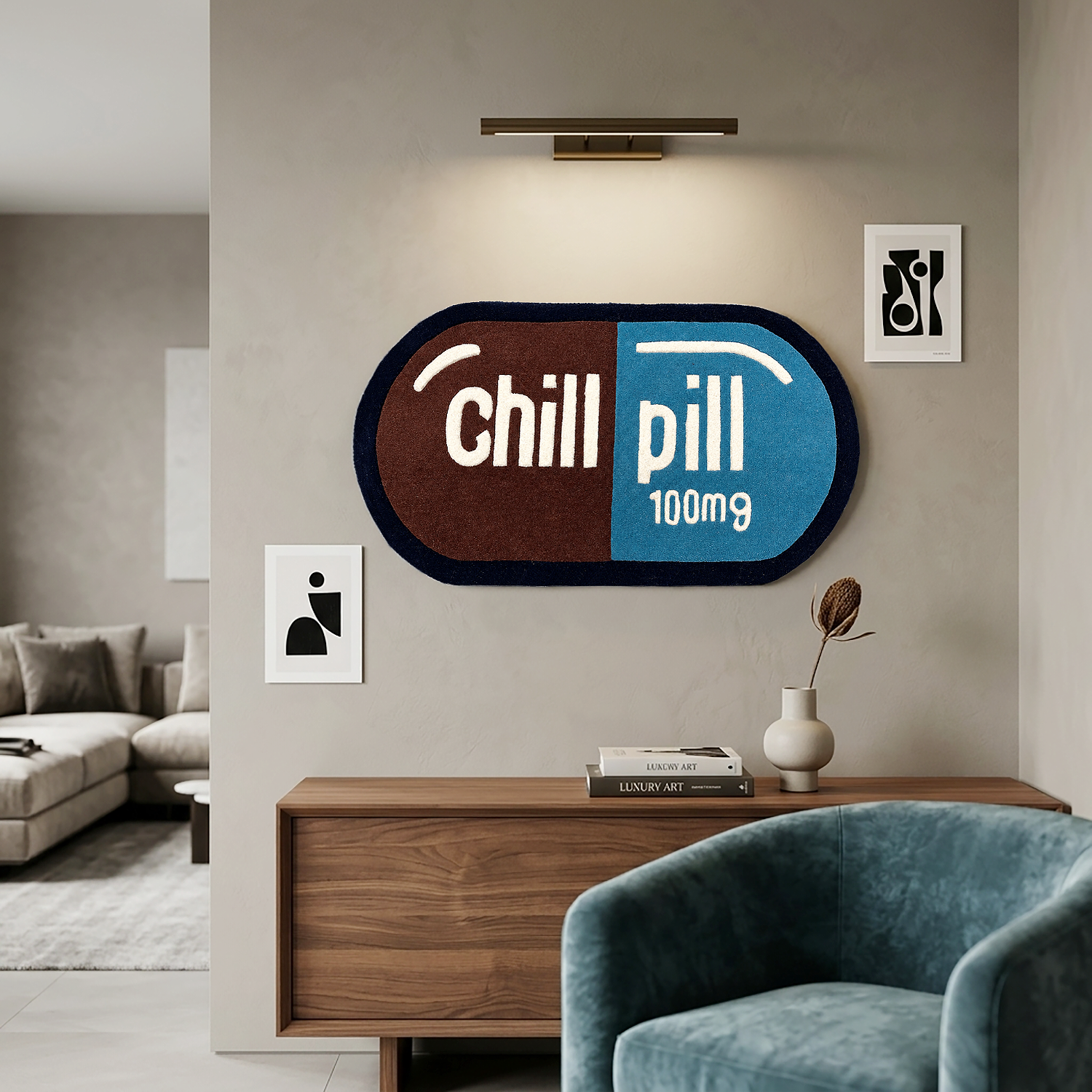 Chill Mode Wool Rug for Floor and Wall Carpet