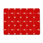 Kitchen Dish Drying Mat | Red Ribbon Grid Print | 35x55 cm