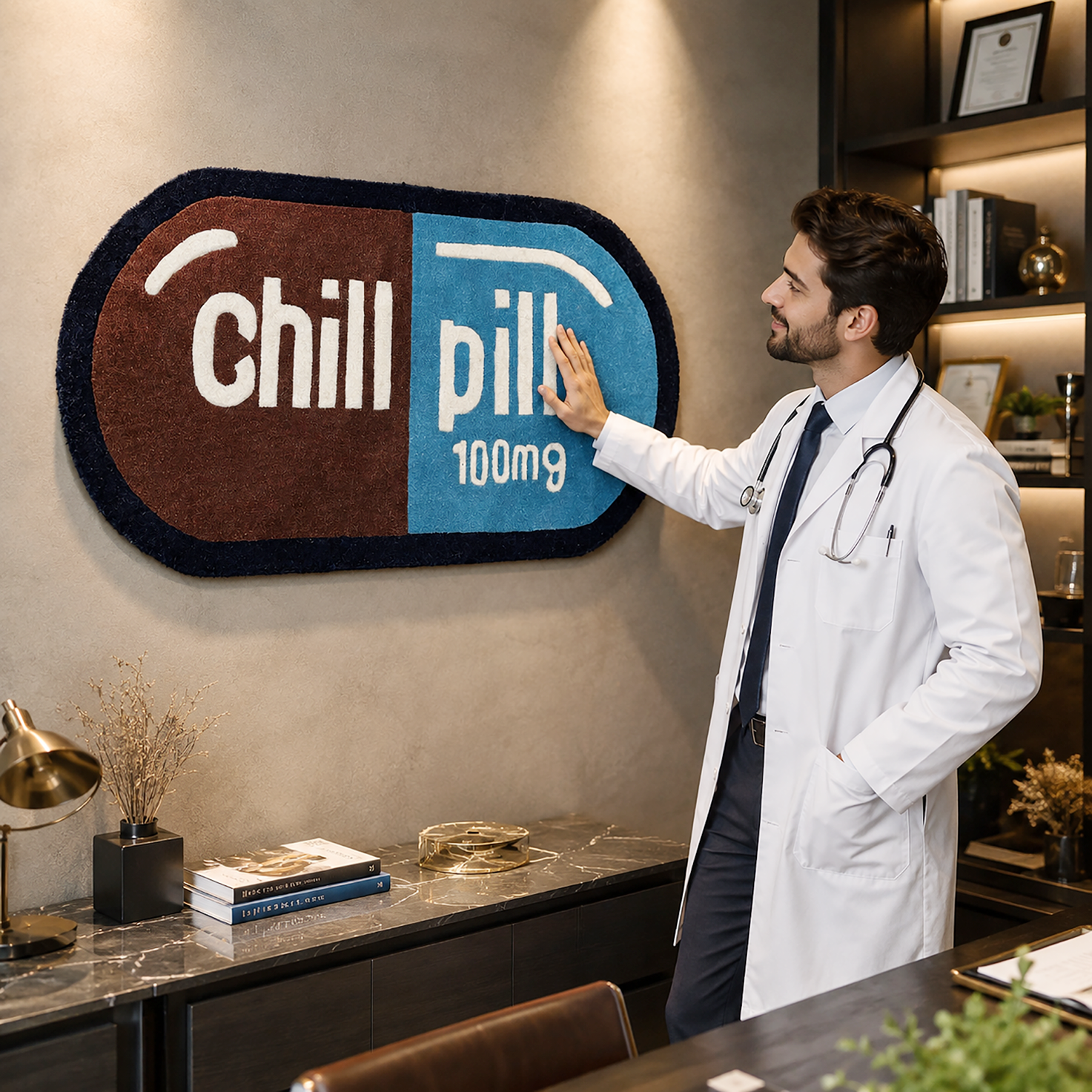 Chill Mode Wool Rug for Floor and Wall Carpet