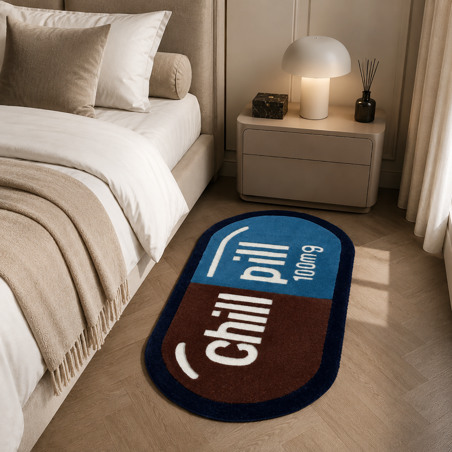 Chill Mode Wool Rug for Floor and Wall Carpet