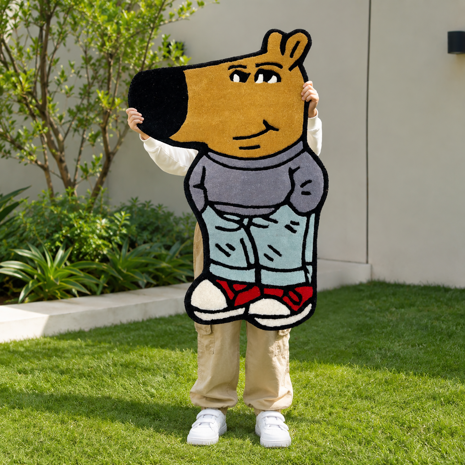Cartoon Character Wool Rug for Floor and Wall Carpet