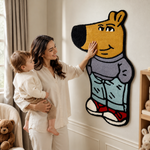 Cartoon Character Wool Rug for Floor and Wall Carpet