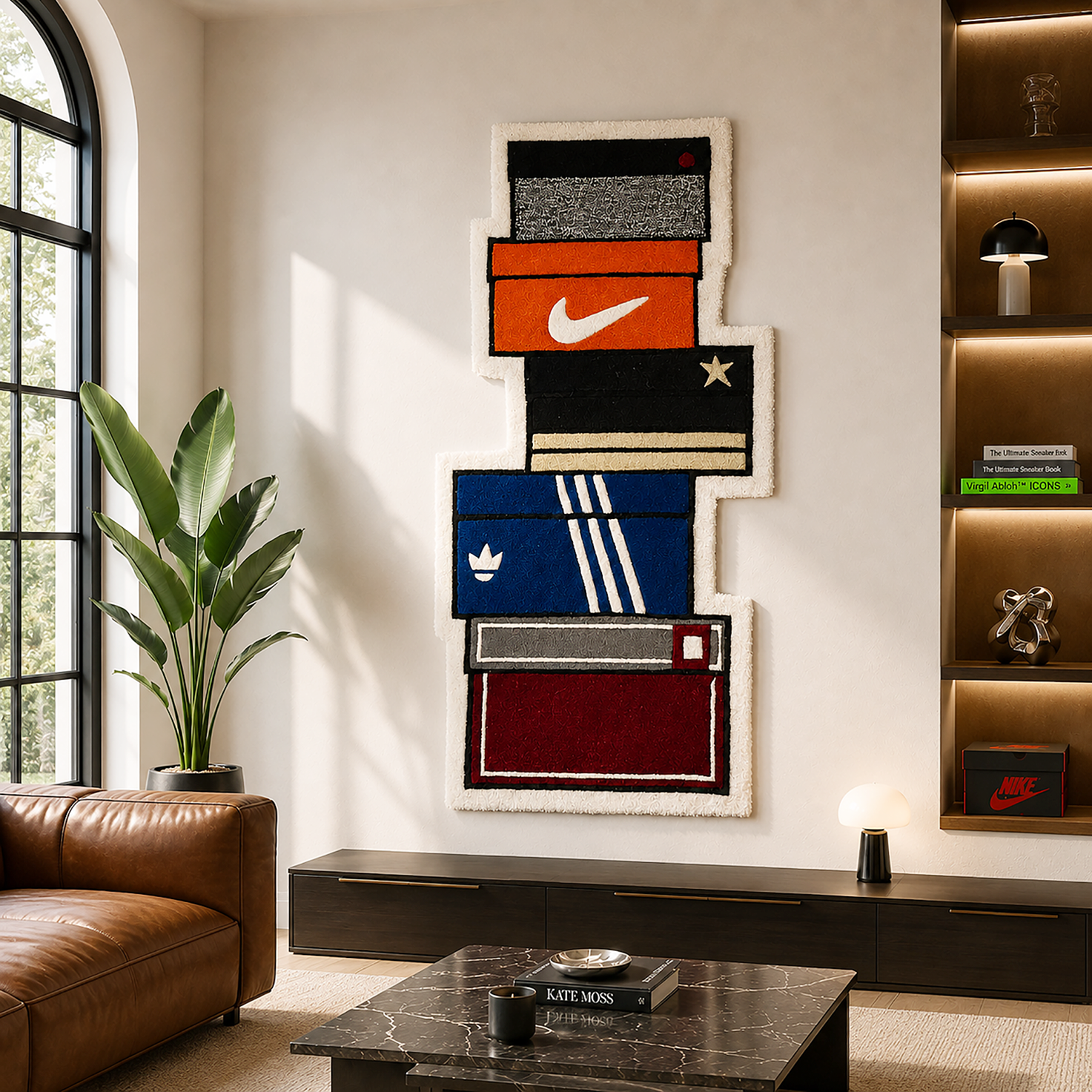 Shoes Boxes Floor And Wall Carpet
