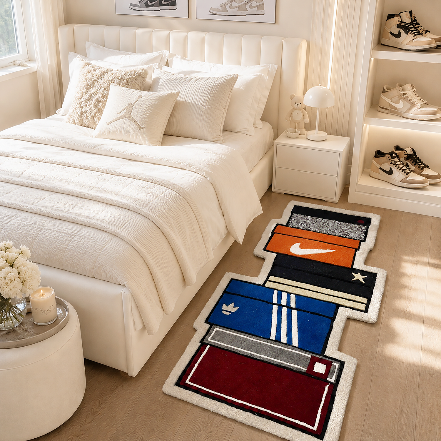 Shoes Boxes Floor And Wall Carpet