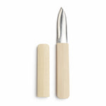 Knife For Kitchen Use Smooth Plastic With Stainless Steel Blade ( Cream 21.2.5 cm )