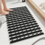 Rubber Shower Mat For Bathroom ( 38x70 Cm Black )