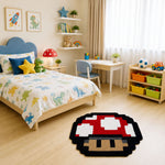 Wool Rug Mushroom Design Floor And Wall Carpet