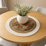 Persian Patchwork Dining Table Mats ( 36x36cm, Multicolor, Set Of 2 )