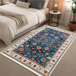 Riyasat Printed Carpet For Home And Office ( 3x5 ft, Royal Blue )