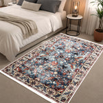 Riyasat Printed Carpet For Home And Office ( 3x5 ft, Blue Rust)