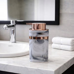 Marble Pattern Plastic Soap Dispenser For Bathroom And Kitchen Sink  ( 13.5x7 cm White )