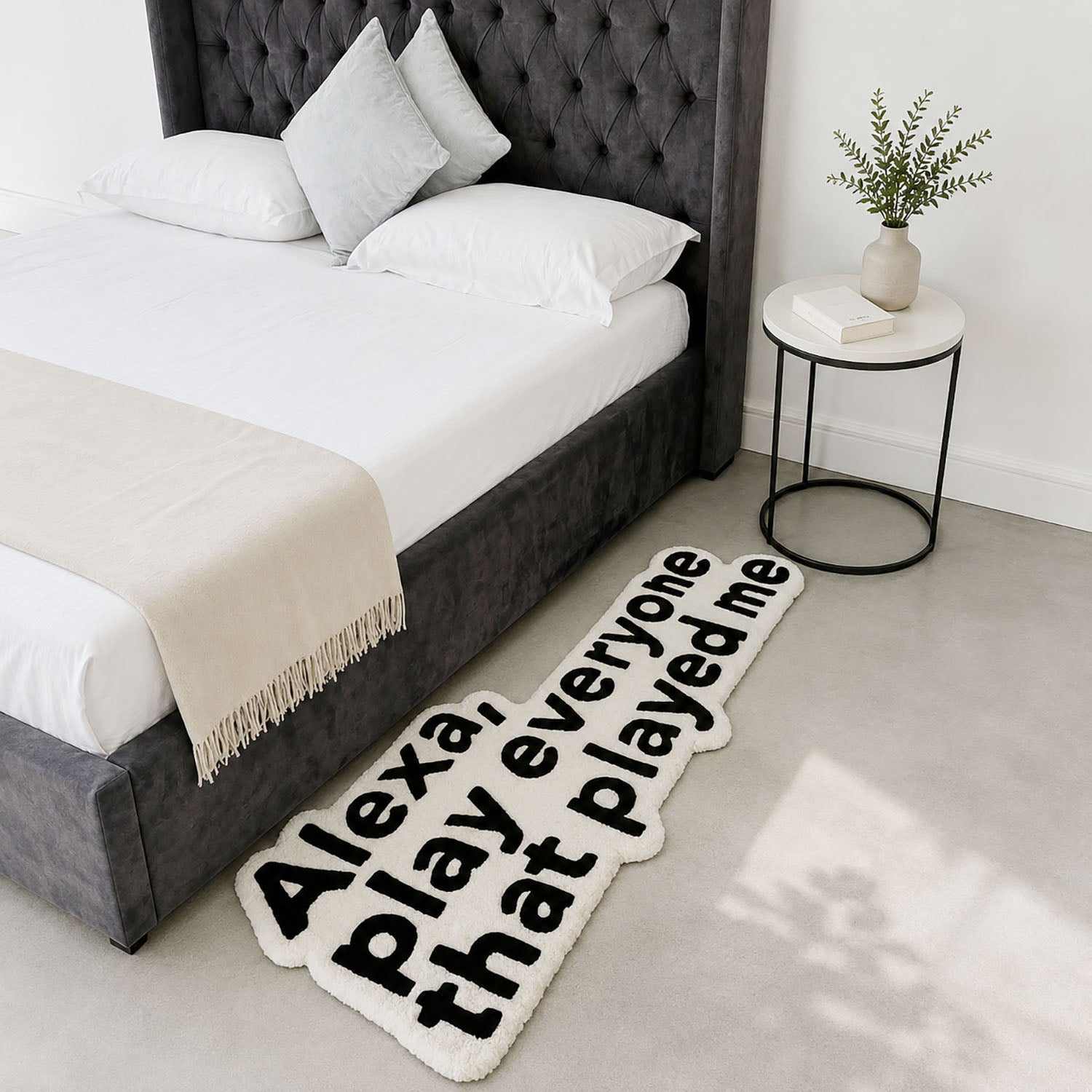 Alexa Wool Tufted Floor and Wall Carpet 120x28 Cm
