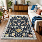 Riyasat Printed Carpet For Home And Office ( 4x6 ft, Midnight Floor )