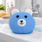 Bath Sponge For Kids And Adult  ( Blue 13x14cm )