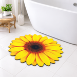 3D Rangoli Mats ( 56x56 cm, Yellow )