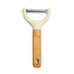 Wooden Peeler For Vegetables And Fruits Plain ( 16x7.5cm Beige )