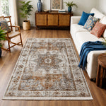 Riyasat Printed Carpet For Home And Office ( 4x6 ft, Rustic heritage )