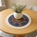 Royal Medallion Dining Table Mats ( 36x36cm, Multicolor, Set Of 2 )
