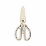 Multipurpose Kitchen Scissors Smooth Plastic Handle Heavy Duty Scissor ( Cream 9x21 cm )