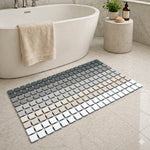 Plastic Shower Mat For Bathroom (36x68 Cm Grey )