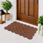 Rubber Door Mat Weave Textured ( 45x75 cm Copper )