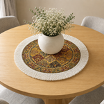 Sapphire Medallion Dining Table Mats ( 36x36cm, Multicolor, Set Of 2 )