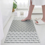 Rubber Shower Mat For Bathroom ( 37x67 Cm Grey )