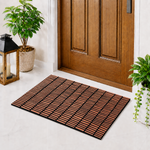 Rubber Door Mat Linear Textured ( 45x75 cm Copper )