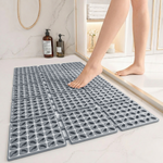Rubber Shower Mat For Bathroom ( 40x66 Cm Grey )