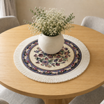 Floral Pattern Dining Table Mats ( 36x36cm, Multicolor, Set Of 2 )