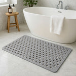 PVC Shower Mat for Bathroom Floor ( 40x70 cm, Silver )