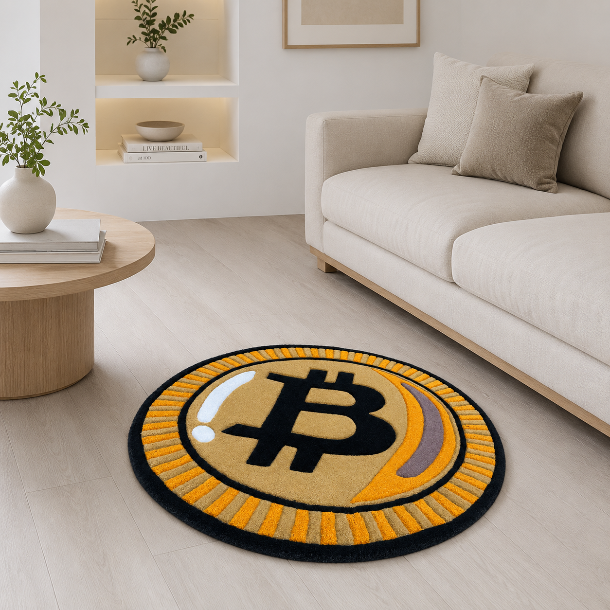 Bitcoin Floor And Wall Carpet