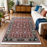 Riyasat Printed Carpet For Home And Office ( 4x6 ft, Classic Red )