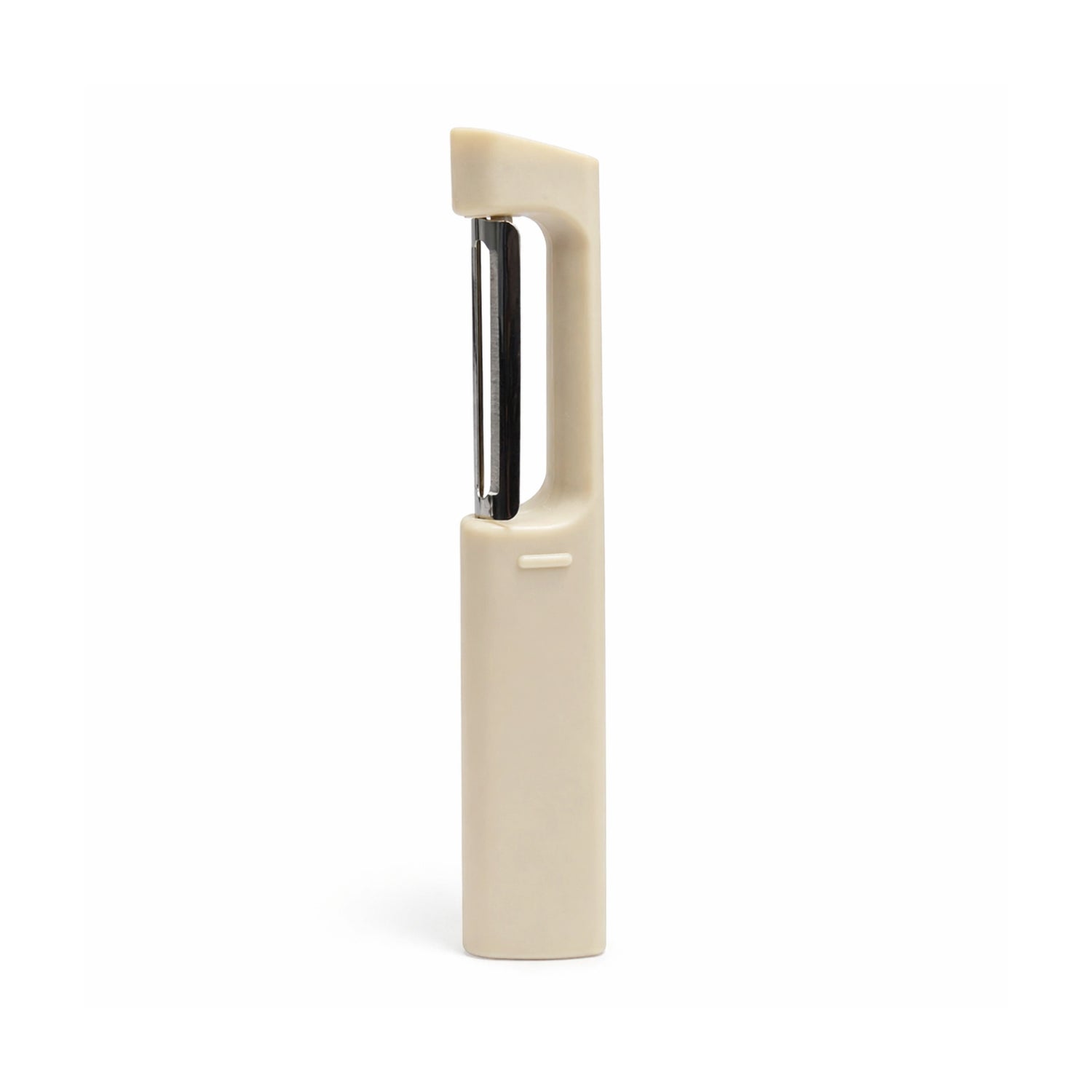 Plastic Peeler For Vegetables And Fruits ( 15x2.5cm Beige )