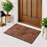 Rubber Door Mat Mosaic Textured ( 45x75 cm Copper )