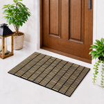 Rubber Door Mat Linear Textured ( 45x75 cm Golden )