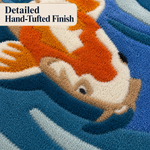 Wool Rug Fish design for Floor And Wall
