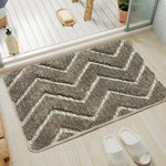 Austria Zigzag Microfiber Bath Mat (41x60cm Brown)